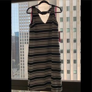 NWT Betsey Johnson black and white striped dress